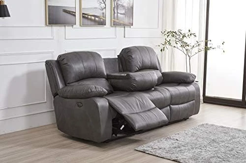 Betsy Furniture Power Reclining Bonded Leather Living Room Set (Brown, Loveseat) 6 Betsy Furniture Power Reclining Bonded Leather Living Room Set (Brown, Loveseat) - Image 6