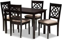 Baxton Studio Renaud Dining Set And Dining Set Grey Fabric Upholstered And Walnut Brown Finished Wood 7-Piece Dining Set 26 Baxton Studio Renaud Dining Set And Dining Set Grey Fabric Upholstered And Walnut Brown Finished Wood 7-Piece Dining Set -Songmics Furniture Shop 41It67y5z5L. AC