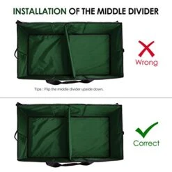 WBHome Christmas Ornament Storage Box With Lid, 3''& 4'' Compartment Storage Container With Adjustable Dividers, Keeps 114 Holiday Ornaments & Decoration Accessories, Green 15 WBHome Christmas Ornament Storage Box With Lid, 3''& 4'' Compartment Storage Container With Adjustable Dividers, Keeps 114 Holiday Ornaments & Decoration Accessories, Green -Songmics Furniture Shop 41IvVfr4Y1L