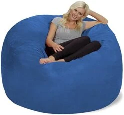 Chill Sack Bean Bag Chair Cover, 8-feet, Microsuede - Purple -Songmics Furniture Shop 41J8 riASJL. AC