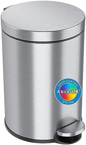 ITouchless SlimGiant 4.2 Gallon Slim Garbage Bin With Handles, 16 Liter Plastic Small Trash Can Hanging Wastebasket, Magazine/File Folder Storage Container For Home, Office, Bathroom, Kitchen, Blue 9 ITouchless SlimGiant 4.2 Gallon Slim Garbage Bin With Handles, 16 Liter Plastic Small Trash Can Hanging Wastebasket, Magazine/File Folder Storage Container For Home, Office, Bathroom, Kitchen, Blue - Image 9