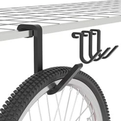 Thickened Hooks For Overhead Storage Racks,Garage Hooks For Ceiling,Add-On Storage Hook For Garage Ceiling Rack And Wall Shelving,Heavy Duty Hanging Bike Flat Hooks, Bike Hangers Bicycle Hooks 4 Pack -Songmics Furniture Shop 41JH290 djL. AC