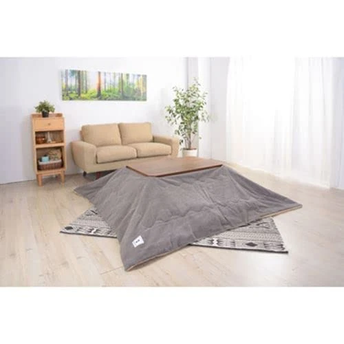 AZUMAYA KT-109 Kotatsu Heater Table, W35.5 X D23.7 X H15.0 Inches, Natural Walnut And Rubber Wood Table Material, Home And Living, Rectangle Shape With Walnut Brown Color 5 AZUMAYA KT-109 Kotatsu Heater Table, W35.5 X D23.7 X H15.0 Inches, Natural Walnut And Rubber Wood Table Material, Home And Living, Rectangle Shape With Walnut Brown Color - Image 5