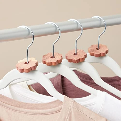 Juvale 36-Pack Cedar Rings For Plastic Or Wire Hangers, Natural Cedar Wood Blocks For Closets, Cabinets, Drawers, Shoes, Clothes Storage Freshener, DIY Crafts (2x2 In) 2 Juvale 36-Pack Cedar Rings For Plastic Or Wire Hangers, Natural Cedar Wood Blocks For Closets, Cabinets, Drawers, Shoes, Clothes Storage Freshener, DIY Crafts (2x2 In) - Image 2