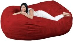 FUGU Bean Bag Chair, Premium Foam Filled 4 XL, Protective Liner Plus Removable Machine Wash Grey Cover -Songmics Furniture Shop 41JSf4s3rrL. AC