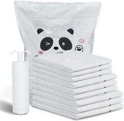 9 Pack Vacuum Storage Bags, Space Saver Bags (3 X-Jumbo/3 Jumbo/3 Large) Compression Storage Bags For Comforters, Blankets, Clothes, Hand Pump Included (Combo 3+Hand Pump) -Songmics Furniture Shop 41JZw2RvxaL. AC 1