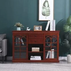 Erinnyees Storage Console Cabinet, Modern Kitchen Storage Sideboard With 2 Drawers And 2 Cabinets, Buffet Server Cabinet For Living Room, Entryway, Hallway, Brown… -Songmics Furniture Shop 41JhpOUxXEL. AC