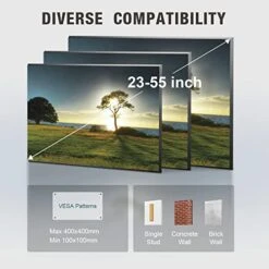 USX MOUNT Full Motion TV Mount, Swivel Articulating Tilt TV Wall Mount For 26-55" LED, OLED, 4K TVs, TV Bracket Wall Mount With VESA 400x400mm Up To 60lbs, Perfect Center Design -XMM006-1 9 USX MOUNT Full Motion TV Mount, Swivel Articulating Tilt TV Wall Mount For 26-55" LED, OLED, 4K TVs, TV Bracket Wall Mount With VESA 400x400mm Up To 60lbs, Perfect Center Design -XMM006-1 -Songmics Furniture Shop 41JkCToxlUL