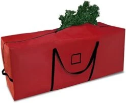 Artmag Christmas Tree Storage Bag Fits Up To 7.5 Ft Artificial Trees, Waterproof Heavy Duty 600D Oxford Xmas Holiday Tree Bag With Dual Zipper & Durable Handles 50"L X 20"H X 15"W (Green) -Songmics Furniture Shop 41JlLx6z5zL. AC