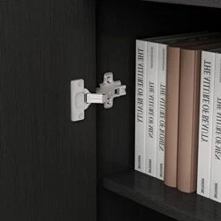 AIEGLE Sideboard Buffet Cabinet With 3 Drawers & 2 Doors, Kitchen Buffet Storage Cabinet Entryway Cupboard With Gold Metal Legs, Black (62.9" L X 15.7" W X 27.5" H) -Songmics Furniture Shop 41Jn55Qp8SL