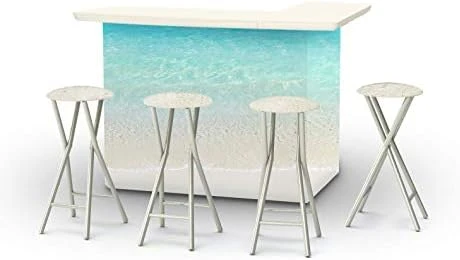 Best Of Times 2002W1341 US Marines Portable Bar & Matching Bar Stools, One Size, Red 13 Best Of Times 2002W1341 US Marines Portable Bar & Matching Bar Stools, One Size, Red - Image 13