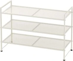 Simple Houseware 3-Tier Stackable Shoe Rack Storage Shelf, Black -Songmics Furniture Shop 41JtAbTpNKL. AC