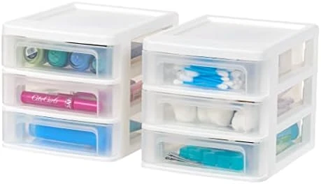 IRIS USA Small Desktop Stacking Drawer, 6-Pack, Sliding Plastic Drawer Storage Container For Stationery Art Craft Supplies Fabric Tools Kitchen Pantry Office And Garage Organization, Black 14 IRIS USA Small Desktop Stacking Drawer, 6-Pack, Sliding Plastic Drawer Storage Container For Stationery Art Craft Supplies Fabric Tools Kitchen Pantry Office And Garage Organization, Black - Image 14