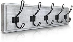 Rustic Coat Rack With 5 Hooks – Rustic Brown Wall Mounted 24" Coat Rack - Solid Pine Wood Entryway Hanger For Hanging Clothes, Hats, Purse, Keys - Vintage Farmhouse Coat Rack For Kitchen, Bedroom 20 Rustic Coat Rack With 5 Hooks – Rustic Brown Wall Mounted 24" Coat Rack - Solid Pine Wood Entryway Hanger For Hanging Clothes, Hats, Purse, Keys - Vintage Farmhouse Coat Rack For Kitchen, Bedroom -Songmics Furniture Shop 41Jvir9nZoL. AC