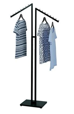 SSWBasics Black 2-Way Clothing Rack With Slant Arms -Songmics Furniture Shop 41JvqkD8jnL