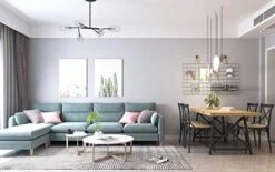 2xhome Light Wood - Modern Wood Table Grey Steel Metal Legs Frame Dining Table 71" Inches -Songmics Furniture Shop 41K49u7pnyL