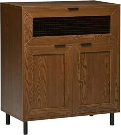 HOMCOM Sideboard Buffet Cabinet, Kitchen Cabinet With Metal Grid Flip Drawer, Adjustable Shelf, Accent Cabinet For Living Room, Grey -Songmics Furniture Shop 41K4ZOmgyIL. AC