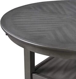 New Classic Furniture Amy 5-Piece Counter Dining Table Set, Gray -Songmics Furniture Shop 41Kcon2cCFL