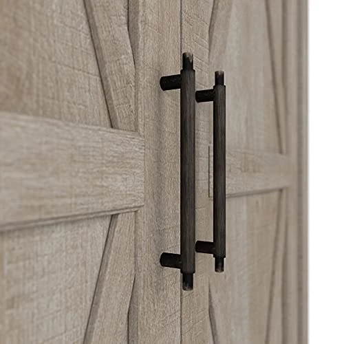 Bush Furniture Key West Entryway Storage Set With Hall Tree, Shoe Bench And Tall Cabinet, Washed Gray 5 Bush Furniture Key West Entryway Storage Set With Hall Tree, Shoe Bench And Tall Cabinet, Washed Gray - Image 5