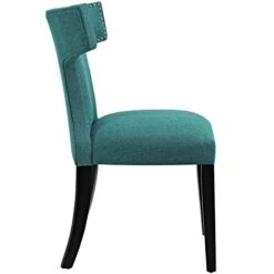 Modway Curve Mid-Century Modern Upholstered Fabric With Nailhead Trim In Teal, One Chair -Songmics Furniture Shop 41KeVK9Dk9L