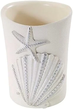 Avanti Linens - Wastebasket, Decorative Trash Can, Seashell Inspired Bathroom Accessories (Sequin Shells Collection) 16 Avanti Linens - Wastebasket, Decorative Trash Can, Seashell Inspired Bathroom Accessories (Sequin Shells Collection) -Songmics Furniture Shop 41KgumO1n6L. AC