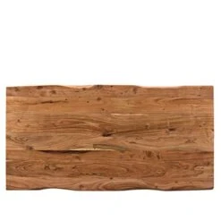 Timbergirl Solid Wood Live Edge 60" Dining Table Brown -Songmics Furniture Shop 41KlV5VaeAL