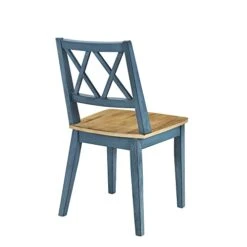 Merax Mid-Century 5 Piece Dining Table Set With Chairs For 4 People, Home Kitchen Wooden Furniture, Antique Oak+Antique Blue 19 Merax Mid-Century 5 Piece Dining Table Set With Chairs For 4 People, Home Kitchen Wooden Furniture, Antique Oak+Antique Blue -Songmics Furniture Shop 41L7yuaGE6L