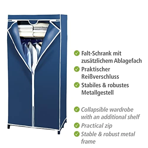 WENKO Armario Air Con Repisa, Blue 2 WENKO Armario Air Con Repisa, Blue - Image 2