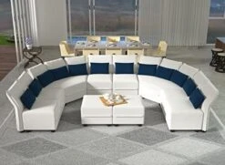 LLappuil Oversized Modular Sofa U Shape Sectional Sofa Set With Storage, Large Corner Sleeper Couch With Reversible Chaise, Faux Leather Fabric Waterproof Sofa, Dark Grey -Songmics Furniture Shop 41LiAPMHtqL. AC