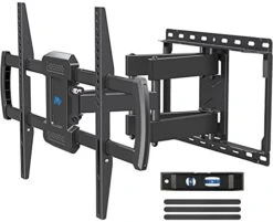 Mounting Dream TV Mount For Most 42-75 Inch Flat Screen TVs Up To 100 Lbs, Full Motion TV Wall Mount With Swivel Articulating 6 Arms, TV Wall Mounts Fit 12'', 16” Wood Studs, Max VESA 600x400mm