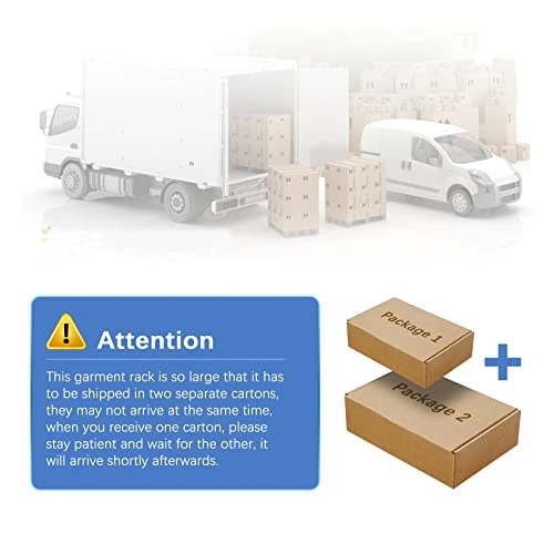 VIPEK V22S Garment Rack Heavy Duty Clothes Rack Large Portable Wardrobe Clothes Storage Organizer Closet With 6 Hang Rods & 8 Shelves - Extra Wide - 104.5" Lx16.5 Wx76.4 H, Max Load 1000lbs, White 5 VIPEK V22S Garment Rack Heavy Duty Clothes Rack Large Portable Wardrobe Clothes Storage Organizer Closet With 6 Hang Rods & 8 Shelves - Extra Wide - 104.5" Lx16.5 Wx76.4 H, Max Load 1000lbs, White - Image 5