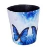 Scakbyer 10L/2.64 Gallon PU Leather Trash Can Decorative Waterproof Wastebasket Paper Basket Garbage Bin For Home Office Bathroom
