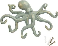 ChasBete Key Holder For Wall, Octopus Coat Hooks Wall Mounted Towel Hooks, Heavy Duty Wall Hooks Decorative With 6 Arms -Songmics Furniture Shop 41Lxs9xk8VL. AC