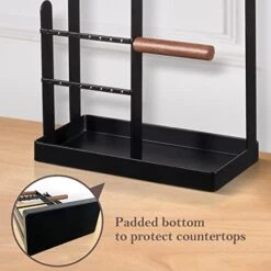 ProCase Jewelry Organizer Stand Holder, 4-Tier Tower Rack With Earring Tray And Holes, 10 Hooks Necklaces Hanging Storage Tree Display For Bracelets Watches Earrings Rings -Black 10 ProCase Jewelry Organizer Stand Holder, 4-Tier Tower Rack With Earring Tray And Holes, 10 Hooks Necklaces Hanging Storage Tree Display For Bracelets Watches Earrings Rings -Black -Songmics Furniture Shop 41MAXJkv2bL