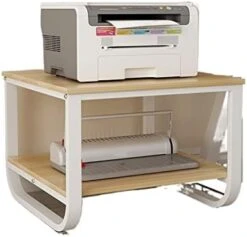 LUCBEI Microwave Oven Rack Simple Modern Assembly Storage Rack, Floor Mounted Rack, Simple Two-Layer Kitchen Organizing Rack Kitchen Storage Rack (Color : D) -Songmics Furniture Shop 41MCA8CDHgL. AC