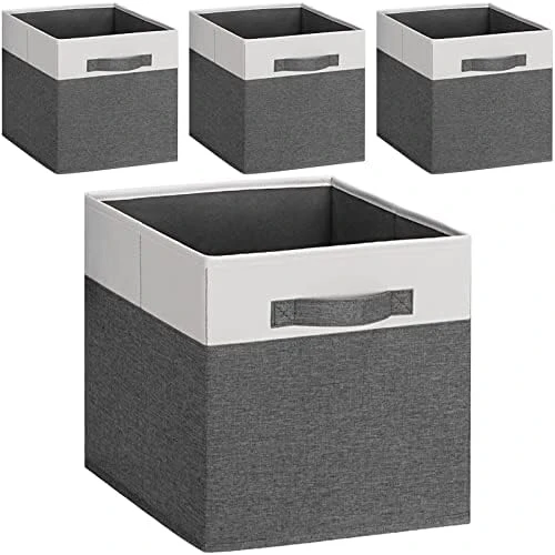 GhvyenntteS Large Storage Bins With Lids (3-Pack) Large Closet Storage Bins With Lid And 3 PU Handles, Foldable Fabric Storage Boxes With Label Window For Home Bedroom Office (Black, 15" X 11" X 9.7") 13 GhvyenntteS Large Storage Bins With Lids (3-Pack) Large Closet Storage Bins With Lid And 3 PU Handles, Foldable Fabric Storage Boxes With Label Window For Home Bedroom Office (Black, 15" X 11" X 9.7") - Image 13