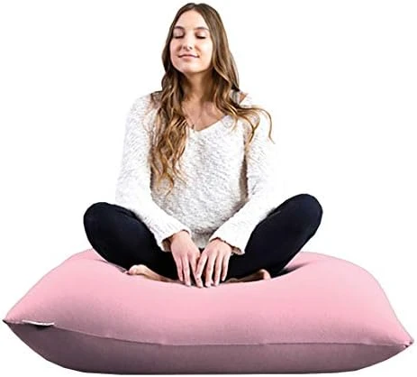 Yogibo Mini Bean Bag, Small Beanbag Chair For Kids, Teens And Adults, Great For Meditation And Sitting, Fibead Filling Conforms To Body, Washable, Removable Cover, Light Grey 13 Yogibo Mini Bean Bag, Small Beanbag Chair For Kids, Teens And Adults, Great For Meditation And Sitting, Fibead Filling Conforms To Body, Washable, Removable Cover, Light Grey - Image 13