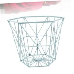 Magazine Storage Basket Iron Storage Basket Magazine Storage Basket Sundry Container Wire Basket Iron Basket Iron Net Blue Magazine Iron Desk Organizer -Songmics Furniture Shop 41Md5iSzs2L