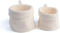 Excelsa Crochet Basket, Orange, 12/14 Cm, 2-Piece -Songmics Furniture Shop 41MfFf3Kv0L. AC