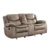 Homelegance 79" Manual Reclining Loveseat, Brown
