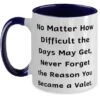 Funny Valet Two Tone 11oz Mug, No Matter How Difficult The Days May, Present For Coworkers, Unique Idea Gifts From Colleagues, Gift Ideas For Her, Gift Ideas For Him, Gift Ideas For, Christmas Gift