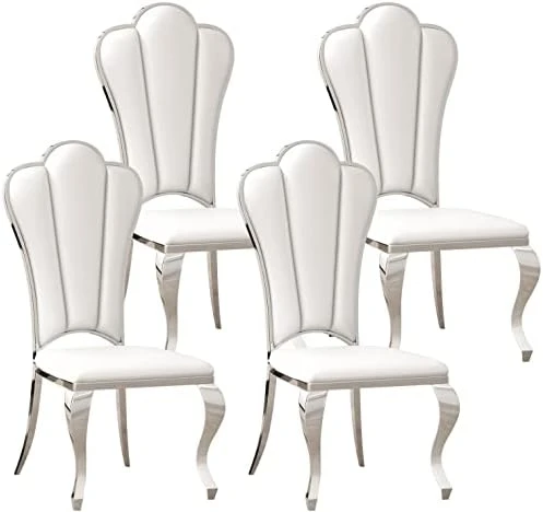 Goderfuu Marble Dining Room Table - 63 Inch Modern Dining Table With Silver Stainless Steel Base, Rectangle Dining Table For 6, Gray White Dining Table With Marble Top And Polished High Gloss Frame 5 Goderfuu Marble Dining Room Table - 63 Inch Modern Dining Table With Silver Stainless Steel Base, Rectangle Dining Table For 6, Gray White Dining Table With Marble Top And Polished High Gloss Frame - Image 5