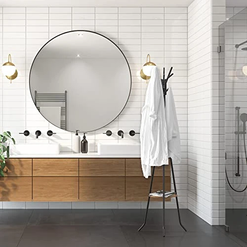 Simple Houseware Freestanding Coat Rack With Shelf, Black 4 Simple Houseware Freestanding Coat Rack With Shelf, Black - Image 4