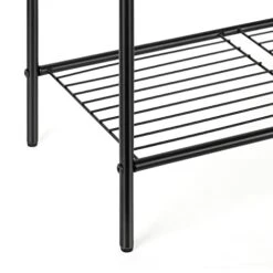 Freestanding Towel Rack 3 Tier Floor Towel Rack With Bottom Shelf Metal Bath Towel Stand Holder Organizer For Bathroom Laundry Room Black -Songmics Furniture Shop 41MqWE66caL
