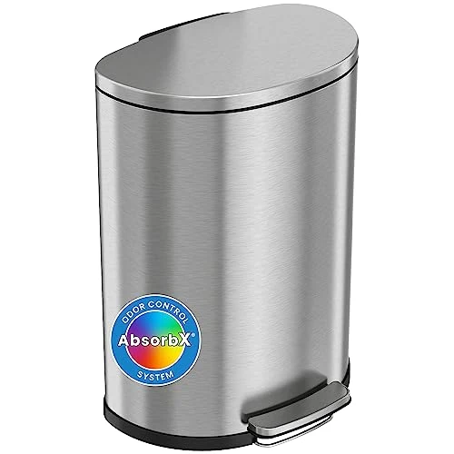 ITouchless SoftStep 13.2 Gallon Kitchen Step Trash Can With Odor Filter, 50 Liter Rose Gold Stainless Steel Pedal Garbage Bin For Home, Office, Business, Silent And Gentle Lid Open And Close, 13 Gal 14 ITouchless SoftStep 13.2 Gallon Kitchen Step Trash Can With Odor Filter, 50 Liter Rose Gold Stainless Steel Pedal Garbage Bin For Home, Office, Business, Silent And Gentle Lid Open And Close, 13 Gal - Image 14