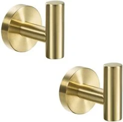 YGIVO 2 Pack Towel Hooks, Brushed Nickel SUS304 Stainless Steel Coat Robe Clothes Hook Modern Wall Hook Holder For Bathroom Kitchen Garage Hotel Wall Mounted (Brushed Nickel) 19 YGIVO 2 Pack Towel Hooks, Brushed Nickel SUS304 Stainless Steel Coat Robe Clothes Hook Modern Wall Hook Holder For Bathroom Kitchen Garage Hotel Wall Mounted (Brushed Nickel) -Songmics Furniture Shop 41MxKRV1mKL. AC