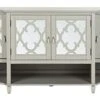 Safavieh Couture Home Juliette Contemporary Grey Mirrored Sideboard