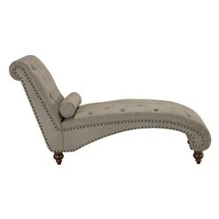 Lexicon Lambart Chaise Lounge, Brown (Bronze Nailheads) 14 Lexicon Lambart Chaise Lounge, Brown (Bronze Nailheads) -Songmics Furniture Shop 41N9vXWsK6L