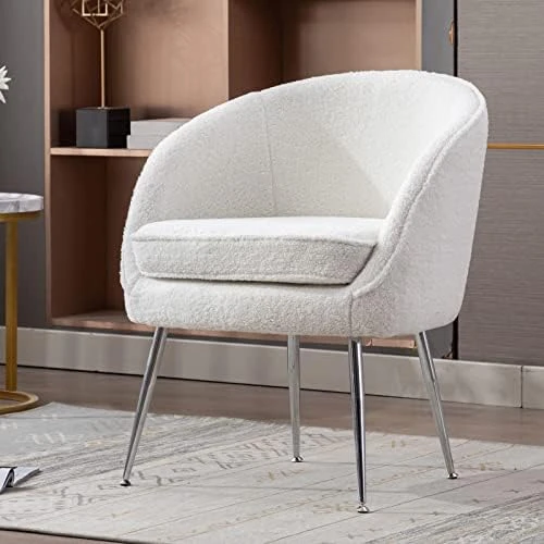 GNIXUU Dinner Chairs Set Of 2, Mid-Century Modern Velvet Upholstered Dining Chair With Metal Legs For Kitchen, Dining, Living, Guest, Bed Room Side Chair(Gray) 8 GNIXUU Dinner Chairs Set Of 2, Mid-Century Modern Velvet Upholstered Dining Chair With Metal Legs For Kitchen, Dining, Living, Guest, Bed Room Side Chair(Gray) - Image 8