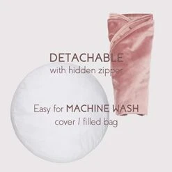 YIUOR Velvet Pouf For Nursery Floor Cushion Soft Round Throw Pillow Baby Room Seat Mattress Bean Bag Chair For Reading Nook -Songmics Furniture Shop 41NIjP8ksHL